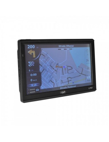 Sistem de navigatie portabil PNI L707 7 inch, 800 MHz, 256M DDR, 8GB memorie interna, FM transmitter